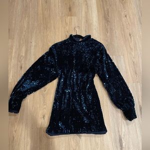 Camilla Coehlo blue sequin mini dress